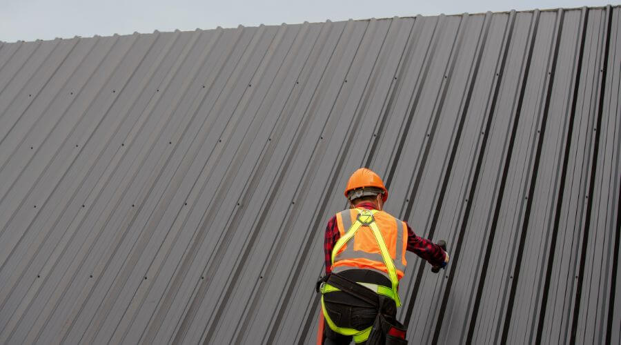 Professional metal roof installation services in Schulter, OK